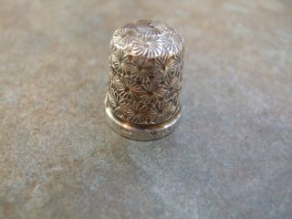 Silver Thimble - Chester - Henry Griffith & Sons - 1921 - Size 18 photo