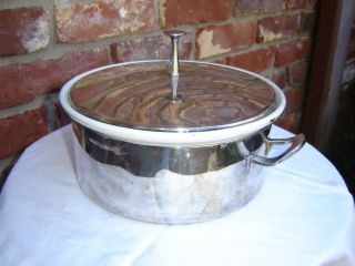Reed And Barton Silver Covered Casserole Dish With Insert photo
