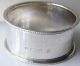 Antique Birmingham 1901 Engraved Sold Sterling Silver Napkin Ring Weight 17.  2g Napkin Rings & Clips photo 2