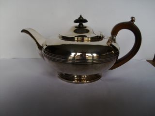 Antique Georgian Solid Silver Tea Pot London1824 photo