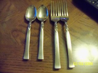 Nobility Wind Song Silver Plate Flatware Lot photo