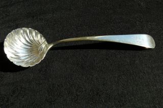 London English Sterling Silver Shell Bowl Bonbon Spoon,  1800,  Bateman photo