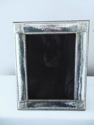 Fine Hand Hammered Italian Sterlilng Silver Picture Frame photo
