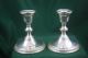 Vintage Pair Of Preisner Sterling Silver Candlesticks Candle Holders Candlesticks & Candelabra photo 2