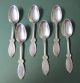Antique Early Silver Spoon & Fork Lot Roman Rogers 1865 Handsome Pattern International/1847 Rogers photo 1