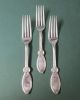 Antique Early Silver Spoon & Fork Lot Roman Rogers 1865 Handsome Pattern International/1847 Rogers photo 5