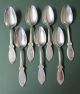 Antique Early Silver Spoon & Fork Lot Roman Rogers 1865 Handsome Pattern International/1847 Rogers photo 8