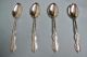 4 Camelot Melody Teaspoons - 1964 Rogers Floral - - Clean & Table Ready Oneida/Wm. A. Rogers photo 1