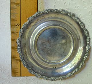 Antique Shreve & Co Sterling Silver Small Tray Or Coaster San Francisco photo