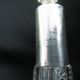 1922 Birmingham Silver Rim Cut Glass Perfume Bottle United Kingdom photo 7