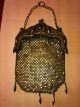 Sterling Silver Mesh Ladies Purse W Chain 6.  25oz Card Cases photo 1
