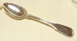 Heavy,  Rare Fiddle & Thread Silver Table Spoon,  William Iv,  Dublin 1832 photo