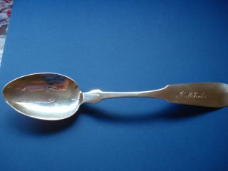 Coin Silver Serving Spoon 8& 3/4 