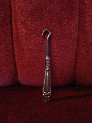 Antique Sterling Silver Childs (?) Button Hook - photo