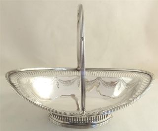 Antique Georgian Sterling Silver Dish/basket - 121g photo