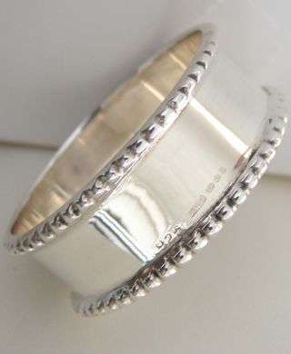 Solid Sterling Silver Napkin Ring Great Gift photo