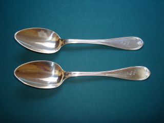 2 American Coin Silverserving Spoons - 8 