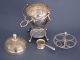 Antique Silver Plated Egg Coddler 1920 Cruet Stand Warmer Dish Coaster Dishes & Coasters photo 5