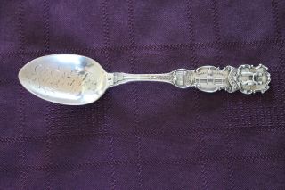 Sterling Silver Lexington,  Kentucky State Capital Commemorative Spoon (23g). photo