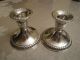 Pair Of Vintage Rogers Sterling Weighted Candlesticks - Style 1901 - Rope Twist Candlesticks & Candelabra photo 1