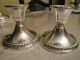 Pair Of Vintage Rogers Sterling Weighted Candlesticks - Style 1901 - Rope Twist Candlesticks & Candelabra photo 6