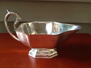 Silver Plated Gravy/sauce Serving Boat photo
