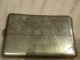 C1910 Silver Japanese Cigarette Case Niello Copper Inlay Outside & Inside Other photo 1