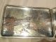 C1910 Silver Japanese Cigarette Case Niello Copper Inlay Outside & Inside Other photo 2