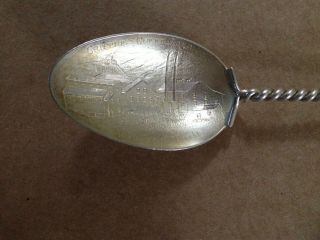 Antique Sterling Silver Souvenior Spoon Cripple Creek Co Elkton Mine photo