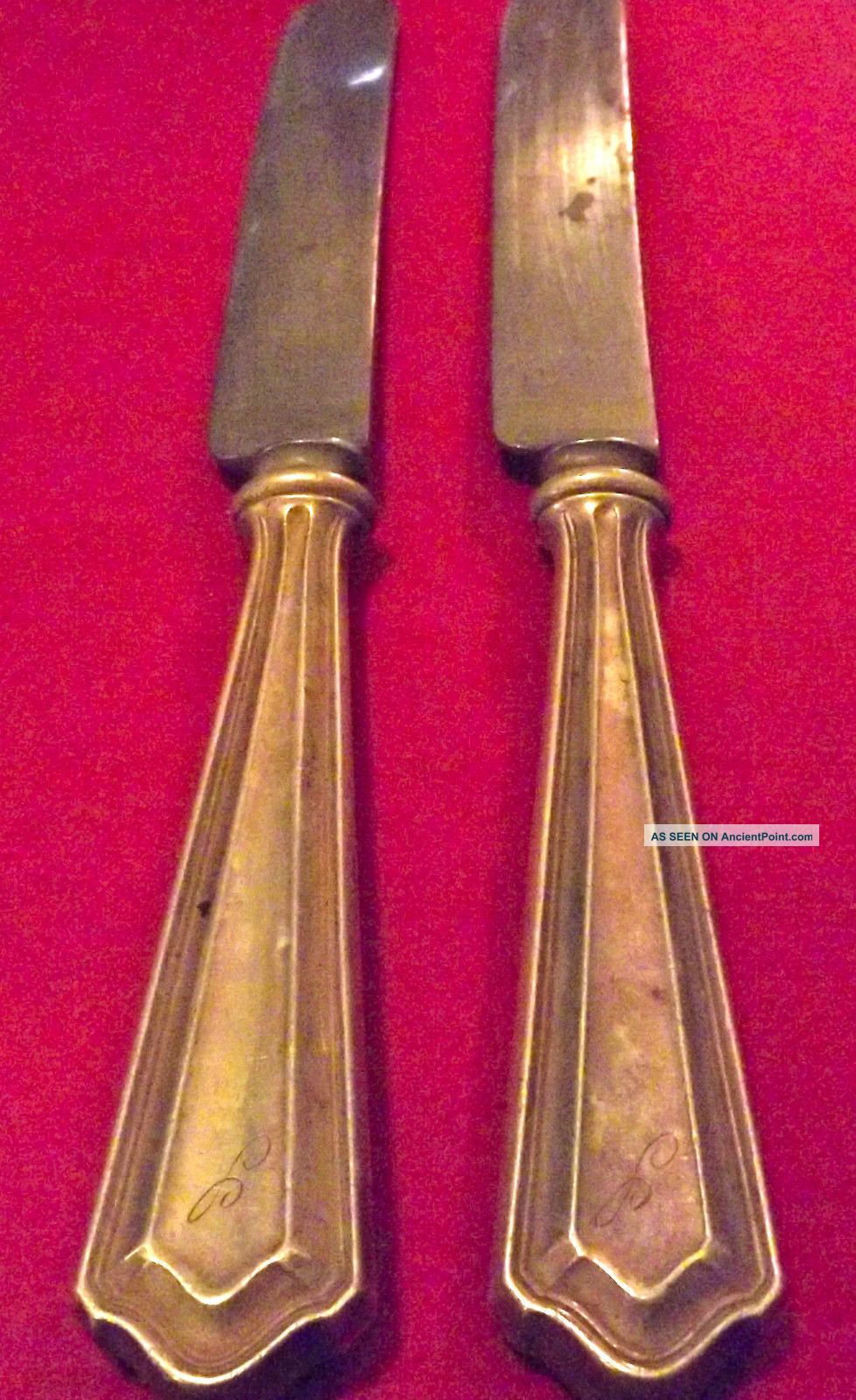 Unknown Pattern Sterling 2 Sterling Knives 16 International photo