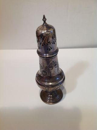 Antique Sheffield Silver Plate Muffineer Sugar Shaker Made In England photo