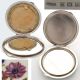 Sterling Silver Vintage Guilloche Enamel Ladies Compact Flowers Handpainted Old Sterling Silver (.925) photo 1