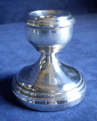 Solid Silver Candlestick B ' Ham 1919 By Sanders & Mackenzie 151g photo