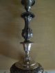 Sheridan Silver And Pewter? Heavy Ornate Gothic Antique Candlestick Candlesticks & Candelabra photo 1