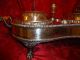 Antique Regencey Sheffield Silver Plate Entree Serving Tray Sterling Mustard Pot Platters & Trays photo 7
