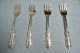 4 Camelot Melody Salad/dessert Forks - Ornate 1964 Rogers - - Clean & Table Ready Oneida/Wm. A. Rogers photo 1