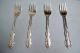 4 Camelot Melody Salad/dessert Forks - Ornate 1964 Rogers - - Clean & Table Ready Oneida/Wm. A. Rogers photo 2