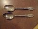 2 - 1934 Wallace Sterling Silver Floral Spoons Rose Point Pattern - 53 Grams Total Wallace photo 5
