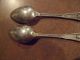 2 - 1934 Wallace Sterling Silver Floral Spoons Rose Point Pattern - 53 Grams Total Wallace photo 7
