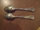 2 - 1934 Wallace Sterling Silver Floral Spoons Rose Point Pattern - 53 Grams Total Wallace photo 8
