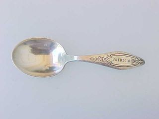 Antique Sterling Silver Towle Merrimack Baby Spoon 1916 photo