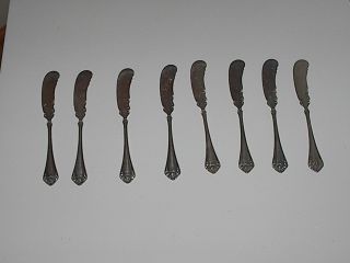Vintage 8 Simeon L.  & George H.  Rogers Company A1 Pat.  1900 Fancy Butter Knives photo