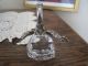 Antique Sterling Siver And Crystal Swan Double Open Salt Dip Lovely Salt Cellars photo 3