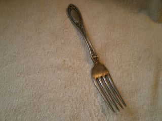 Silverplate Antique Fork,  1835 R Wallace,  Extra Sectional photo