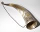 Vintage Russian Wine Drinking Horn,  Silver 875. Russia photo 1