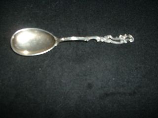 Fancy Sterling Lacey Handled Egg Spoon photo