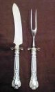 Gorham Silver Chantilly Sterling 2 Pc Hollow Handle Small Carving Set 