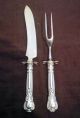 Gorham Silver Chantilly Sterling 2 Pc Hollow Handle Small Carving Set 
