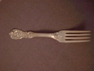 Reed & Barton - Francis I Dinner Fork - Old Mark - Solid Silver - No Monogram photo