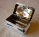 Antique Solid Silver Chester 1902 Hinged Snuff Box Boxes photo 2